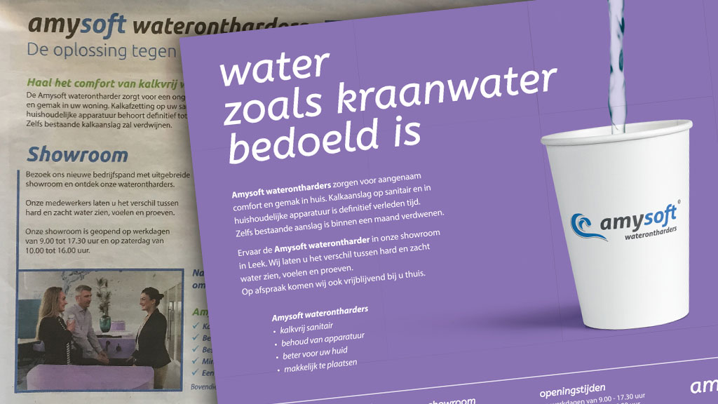 Advertentiestrategie Amysoft waterontharders