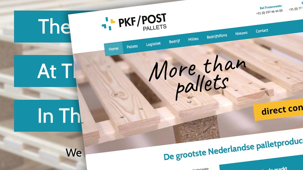 Nieuwe website PKF/POST Pallets