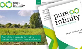 Pure Infinity, logo, huisstijl, website en acquisitie tools