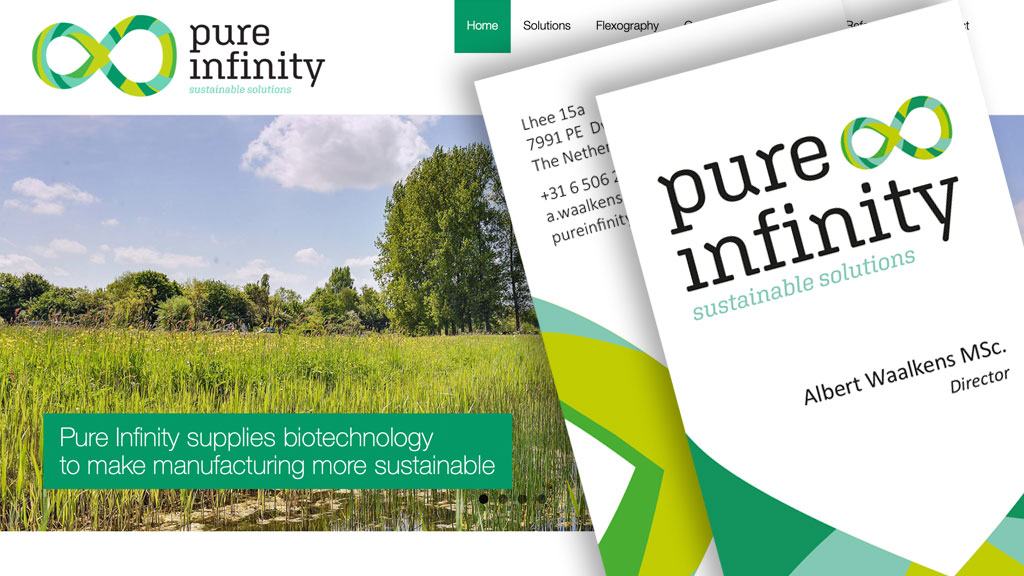 Pure Infinity, logo, huisstijl, website en acquisitie tools