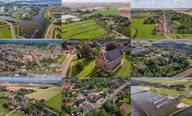 Dronefoto’s 15 dorpskernen gemeente Oldambt