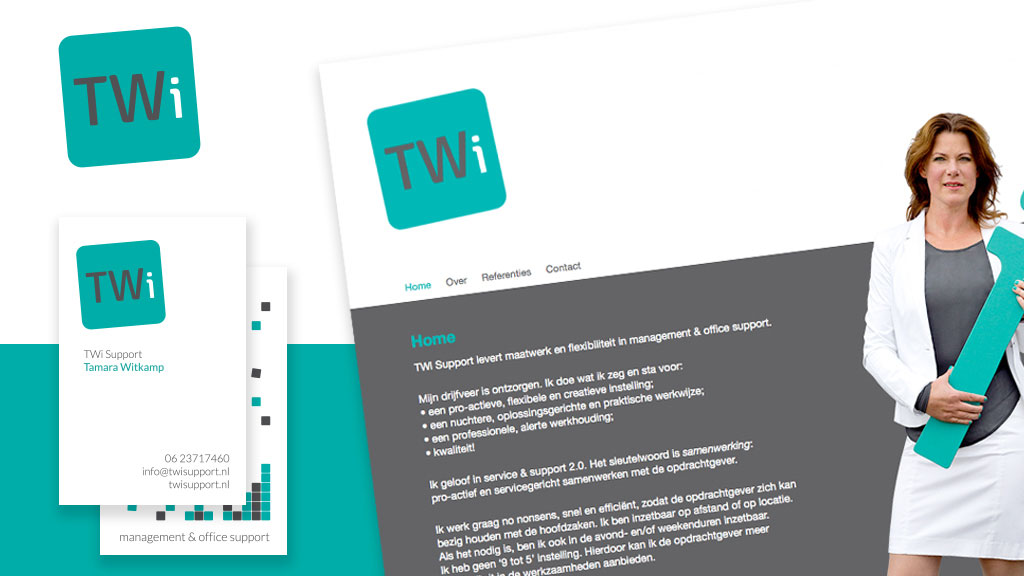 Logo, huisstijl en website TWi Support